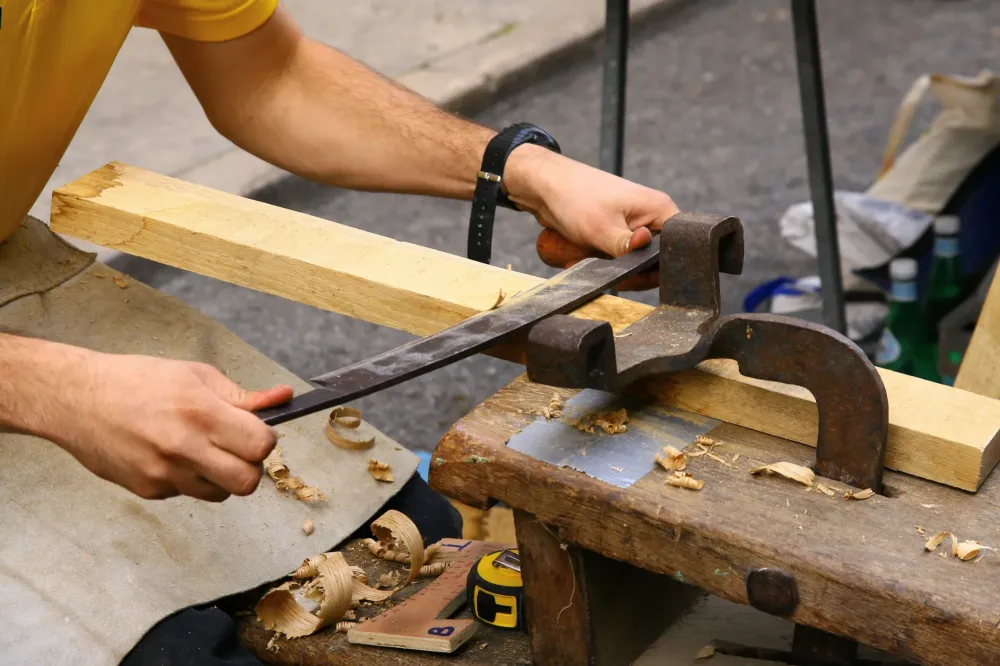Aménagement intérieur en bois à Tresques